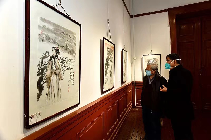 王文元水墨人物作品展在天津西洋美术馆开展